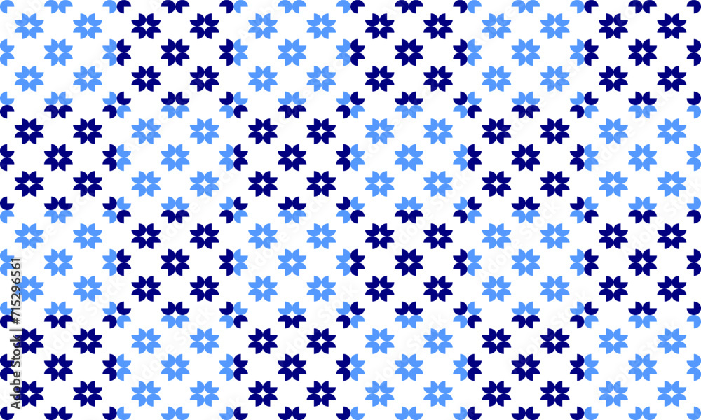 Seamless pattern with blue checkerboard on a white background, patterns with stars, snowflakes two tone blue star flower asterisk repeat style replete image design for fabric print Seamless pattern with blue checkerboard on a white background, patterns with stars, snowflakes two tone blue star flower asterisk repeat style replete image design for fabric print
