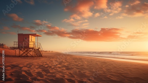 A beach during golden hour © tydeline