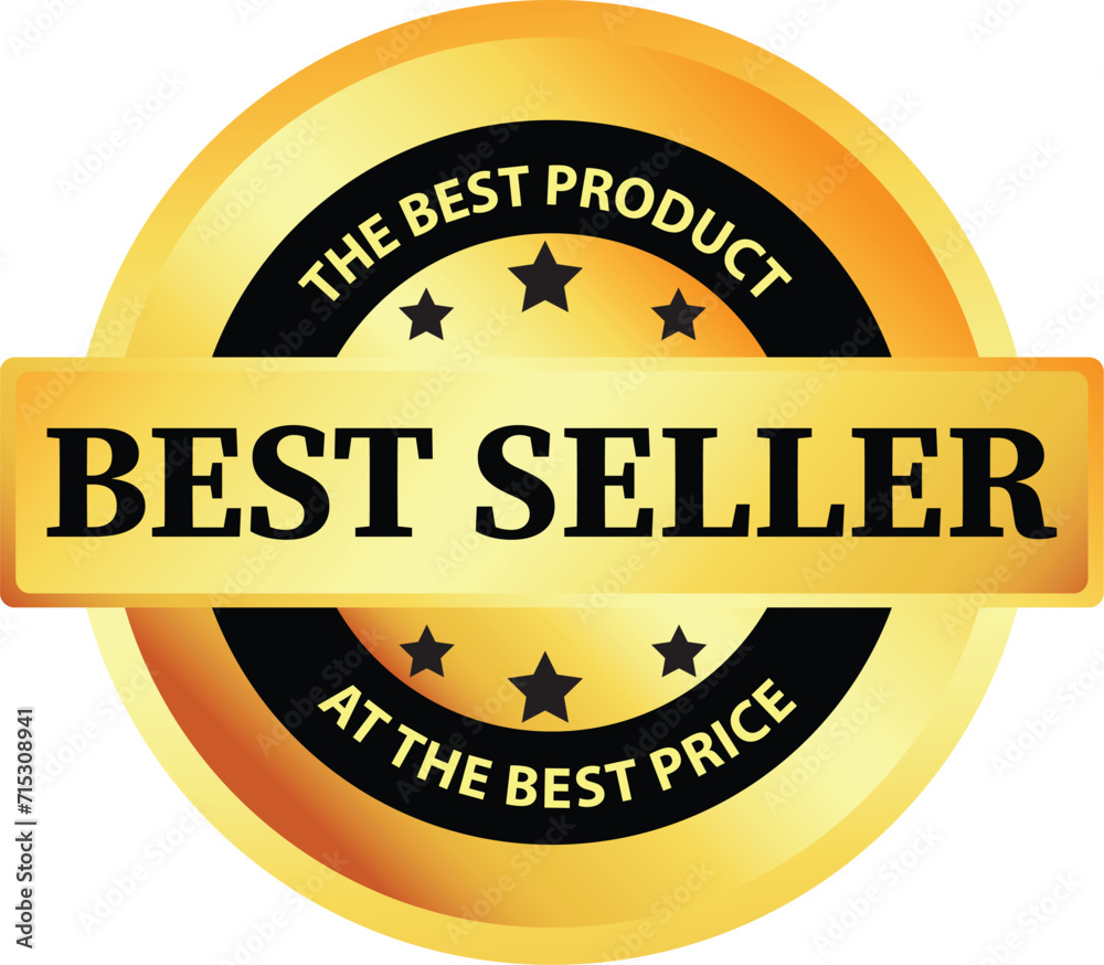 Best Seller label for business purpose