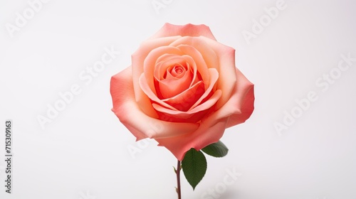 Beautiful rose isolated on white background