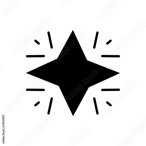 christmas star glyph icon photo