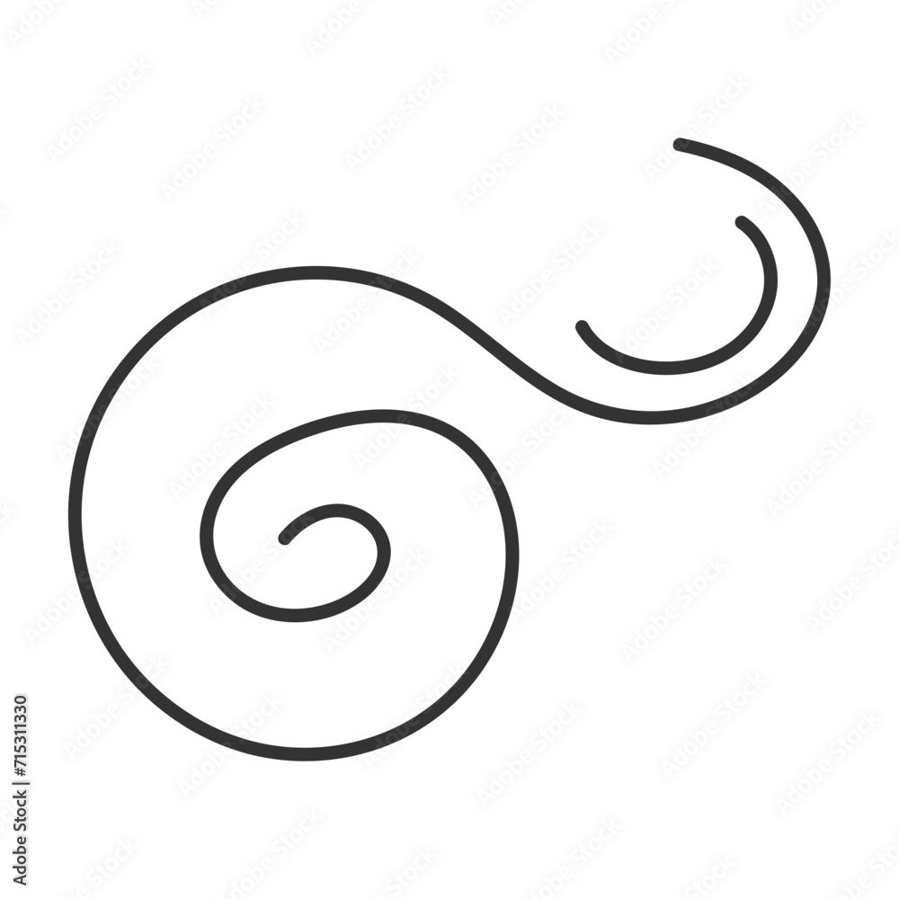 Hand Drawn Spiral Doodle Hand Drawn Spiral Doodle