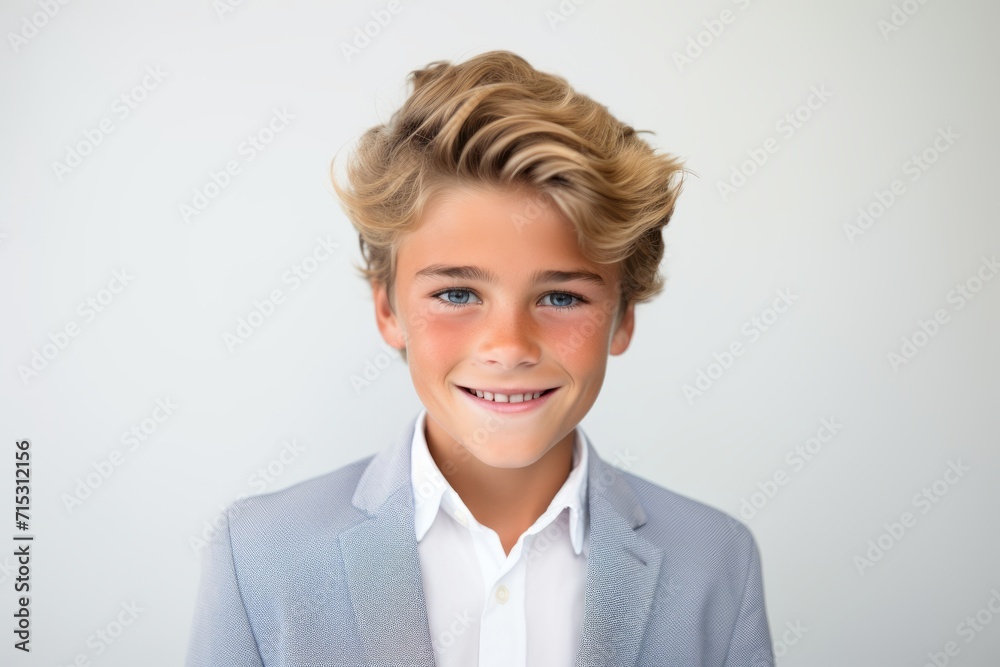 Portrait of a cute smiling little boy isolated over white background. Portrait of a cute smiling little boy isolated over white background.
