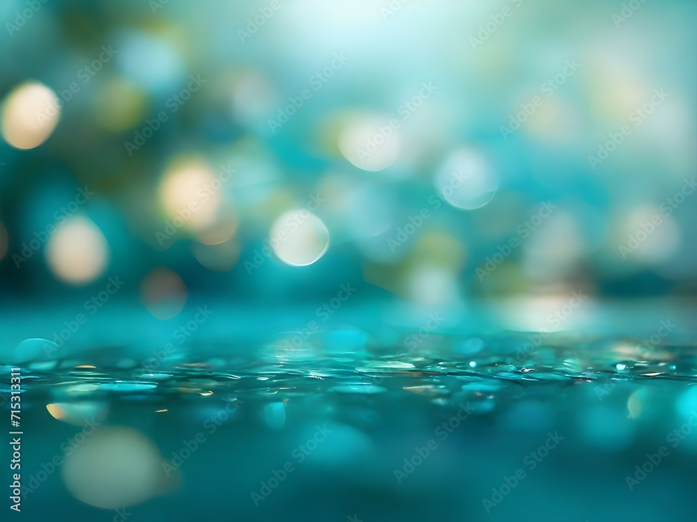 Abstract bokeh background in a mix of turquoise and aqua colors, Abstract bokeh background in a mix of turquoise and aqua colors,
