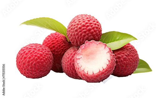 Savor the Exotic Delight of Dried Lychee in Every Chew on a White or Clear Surface PNG Transparent Background.