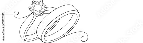couple diamond ring enggagement