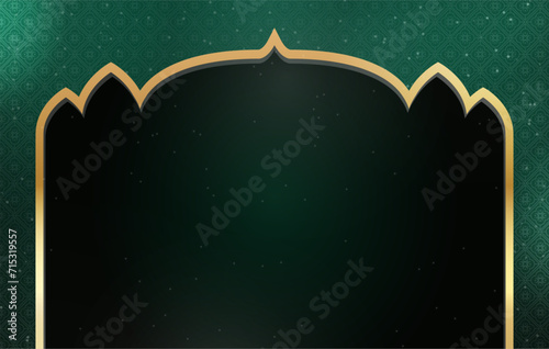 green mosque beautiful islamic background