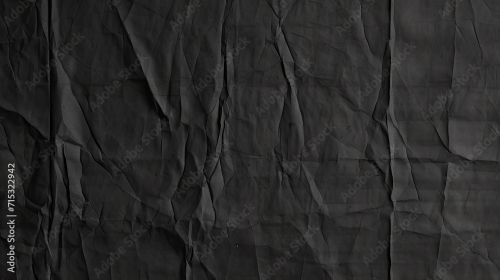 Dark black grey paper background creased crumpled surface, Old torn ripped posters scary grunge textures. black friday paper banner Dark black grey paper background creased crumpled surface, Old torn ripped posters scary grunge textures. black friday paper banner