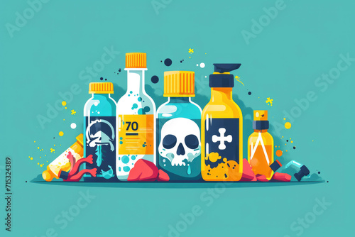 Toxic chemicals: Substances that can cause harm to human health or the environment upon exposure