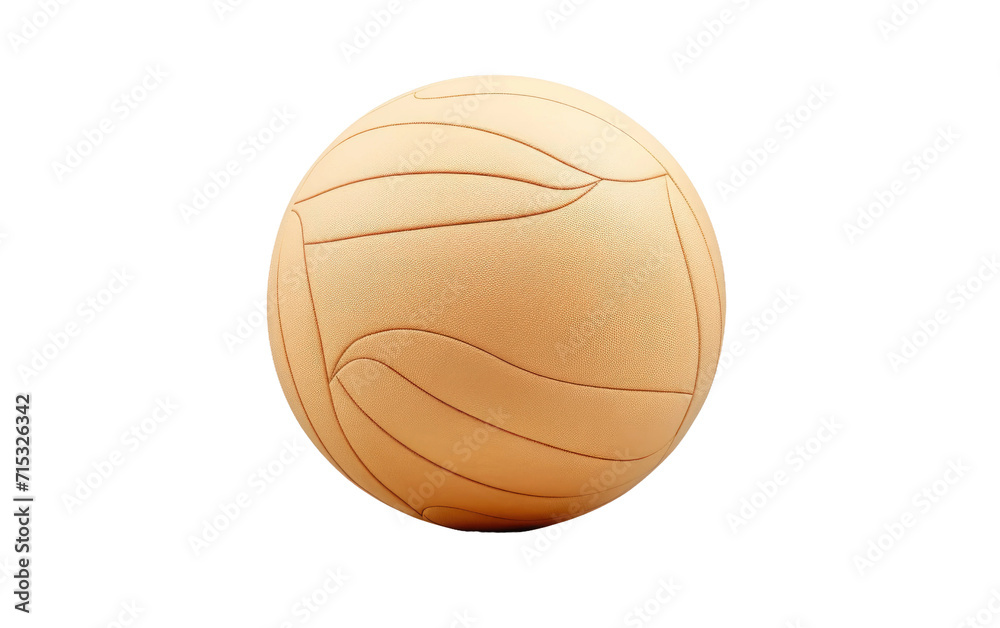Dominating the Court with Precision and Power in the Game of Volleyball on a White or Clear Surface PNG Transparent Background.