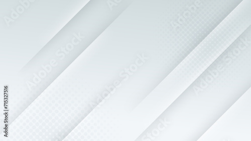 White minimalist and simple geometric shape abstract background. White vector presentation background for poster, banner, wallpaper, mockup, flyer, and report