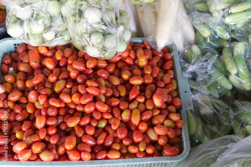 Fresh vegetables in the Thai market