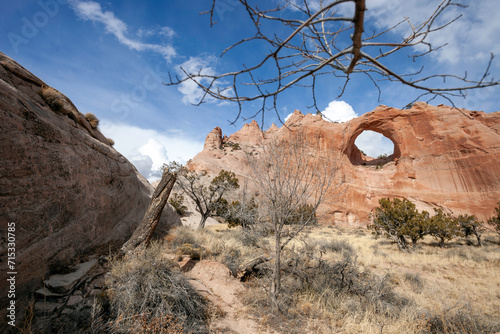 Window Rock formation on the Navajo Nation