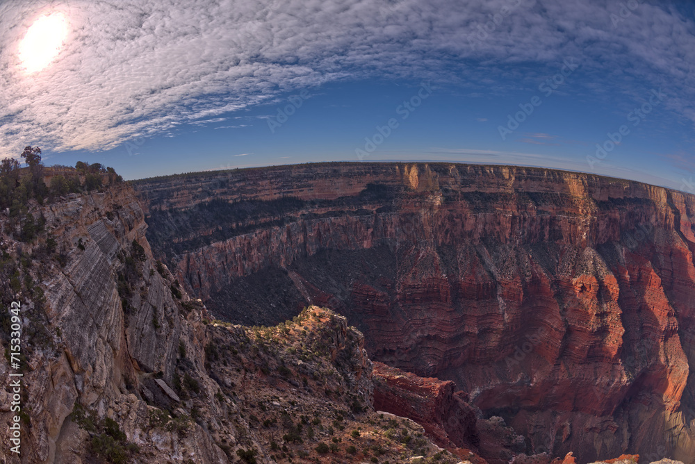 Below the Great Mohave Wall Overlook at Grand Canyon AZ