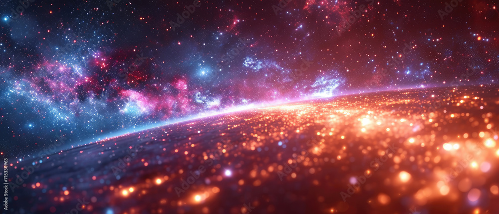Light speed, hyperspace, space warp background. colorful streaks of light gathering towards the event horizon Light speed, hyperspace, space warp background. colorful streaks of light gathering towards the event horizon