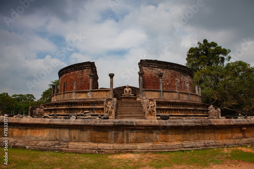 One of the architectural marevels in Polonnaruwa.The temple of t