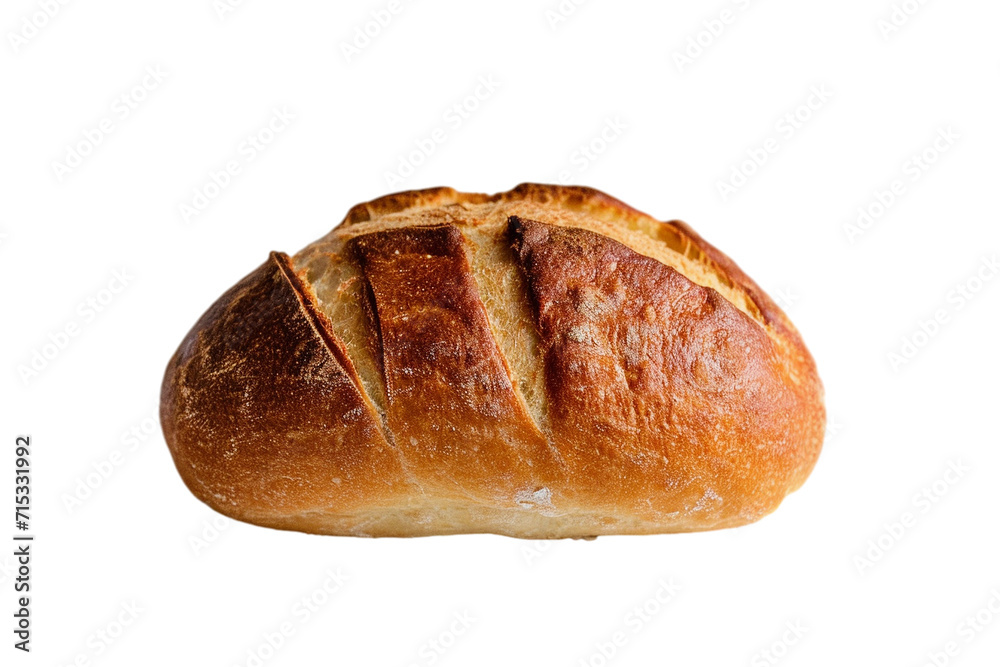 loaf of bread isolated on transparent background