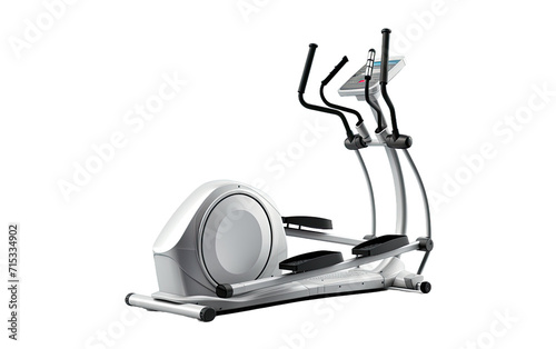 Achieve Balance with the Elliptical Bike, Integrating Cardiovascular Health and Muscle Toning on a White or Clear Surface PNG Transparent Background.