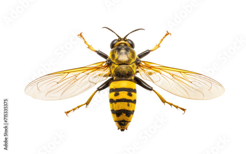 Sublime Glow of a Yellow and Black Firefly in the Moonlit Landscape on a White or Clear Surface PNG Transparent Background. © Usama