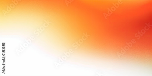 Bright fire red orange carrot coral yellow gold beige white abstract background. Color gradient ombre. Wavy blurry lines. Rough grain noise. Light glow vivid. Design.