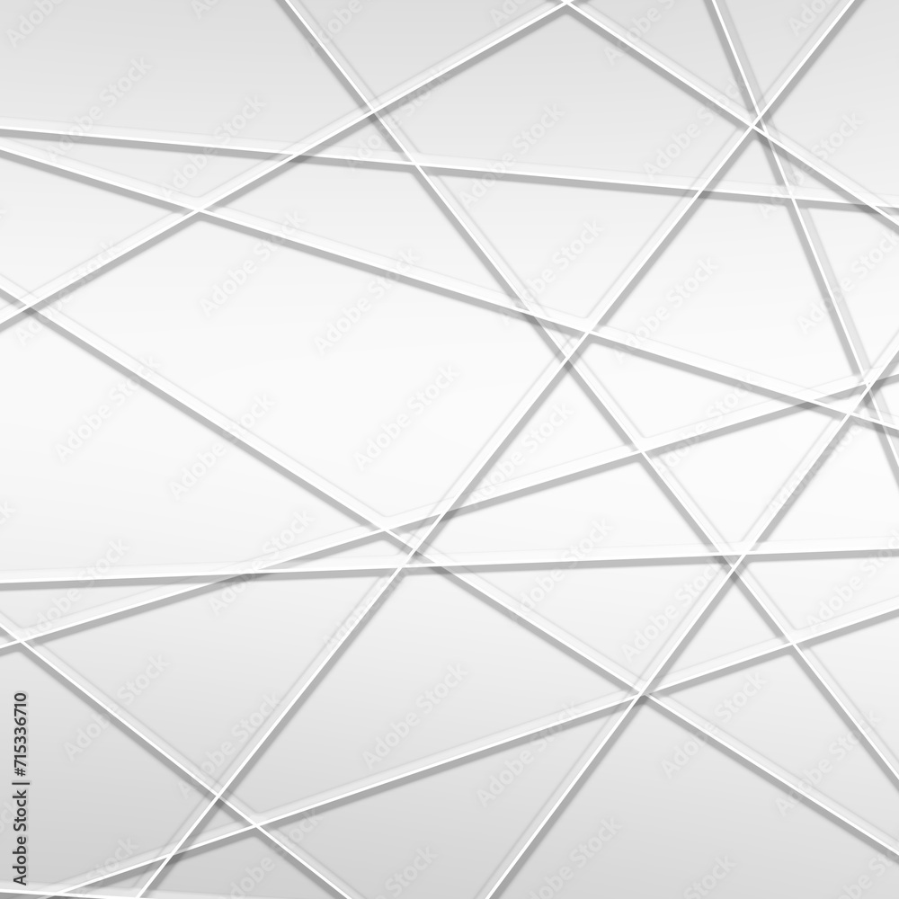 White abstract geometric background