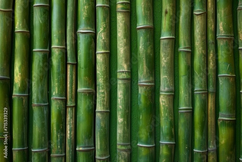 bamboo stalks are vertically aligned creating a natural pattern