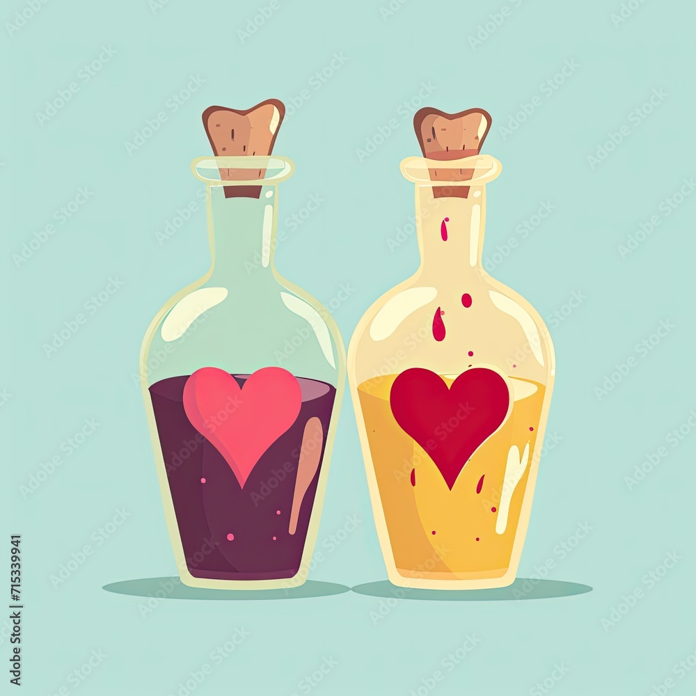 Vector Illustration of Love Potion Vector Illustration of Love Potion