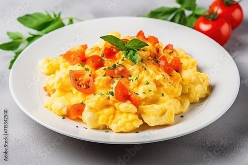 omelette with tomato
