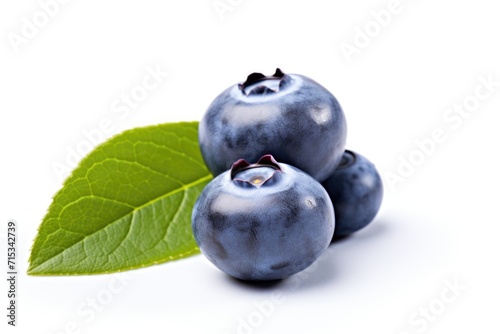 Blueberries on a white background
