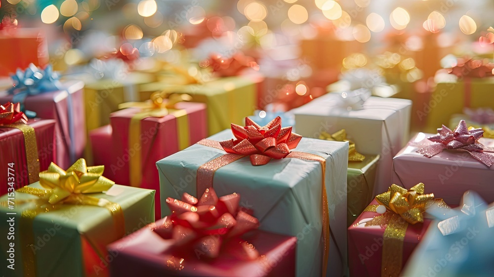 Embrace the season of gifts and indulge in the joyous shopping season, Ai Generated. Embrace the season of gifts and indulge in the joyous shopping season, Ai Generated.