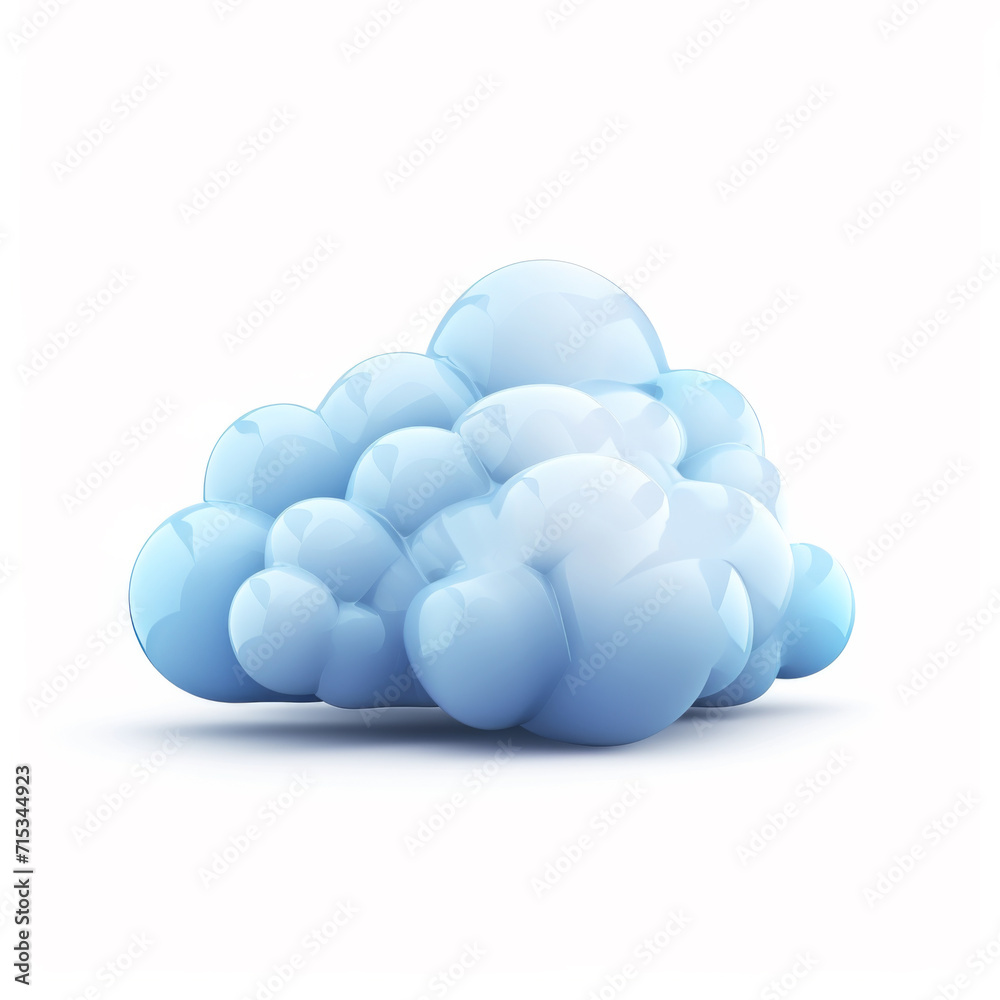 Cloud icon, white background.