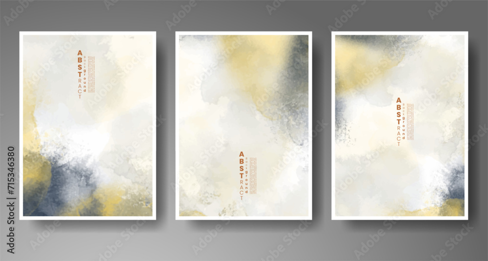 Cover template with watercolor background. Design for your cover, date, postcard, banner, logo.