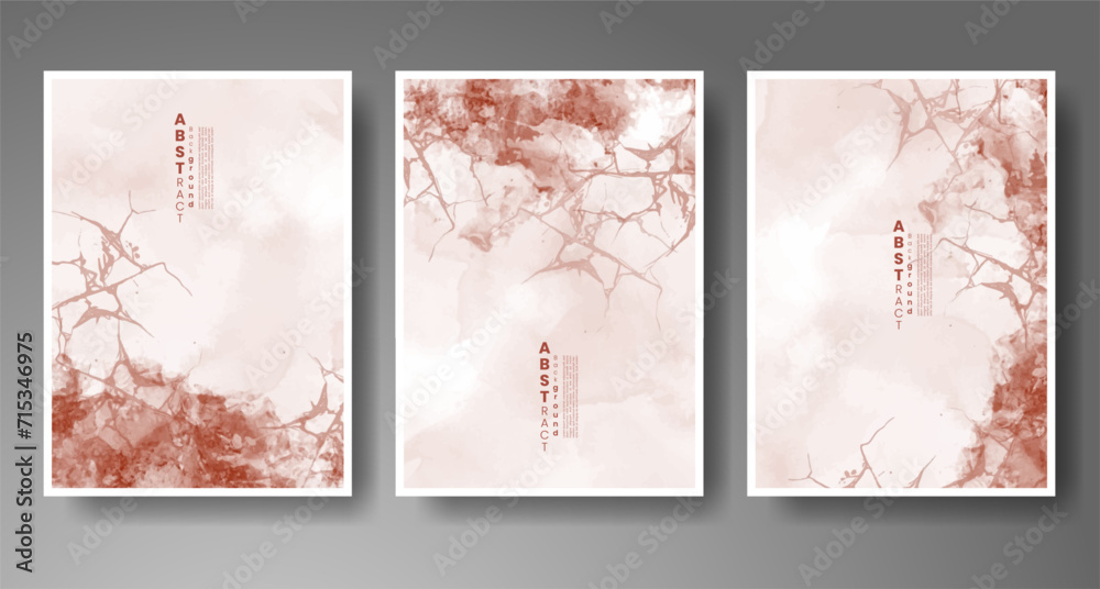 Cover template with watercolor background. Design for your cover, date, postcard, banner, logo.