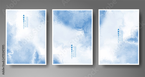 Cover template with watercolor background. Design for your cover, date, postcard, banner, logo.