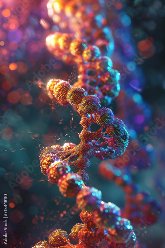 The image should be a visually striking and abstract representation of the intricate 3D organization of DNA within the chromatin complex.