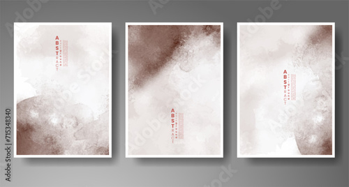 Cover template with watercolor background. Design for your cover, date, postcard, banner, logo.