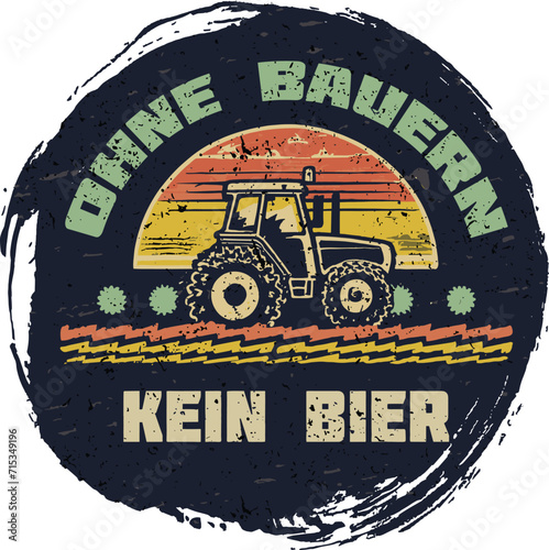 sticker, t-shirt, ohne bauern kein bier