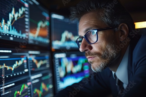Stock Market Analysis Monitors Brokers