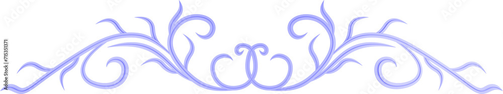 3D rendering border of a curved branch with leaves of different sizes on a transparent background 3D rendering border of a curved branch with leaves of different sizes on a transparent background