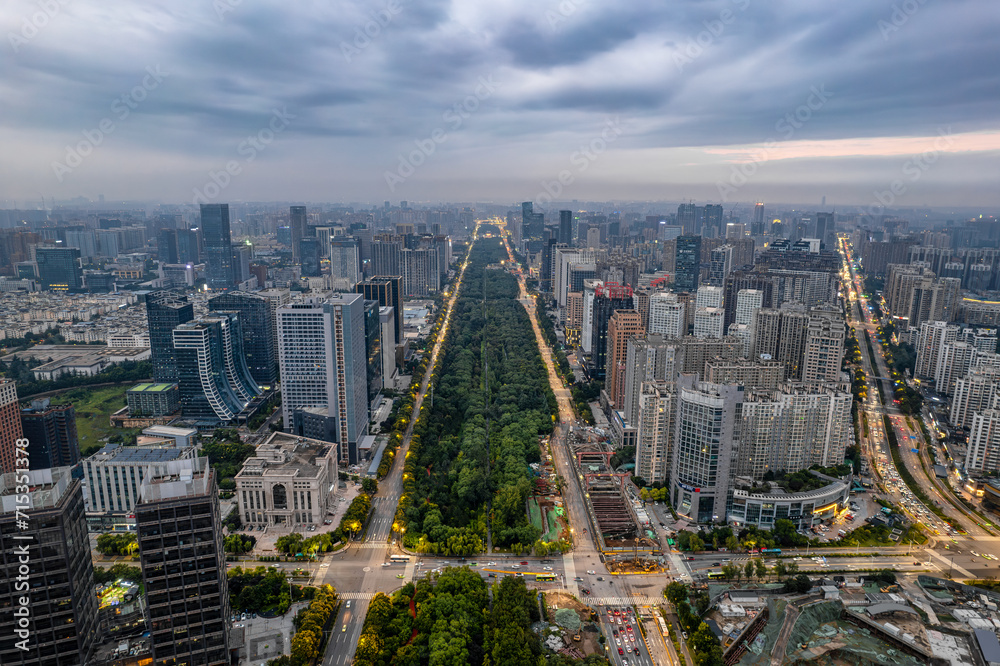 Obraz premium view of downtown city