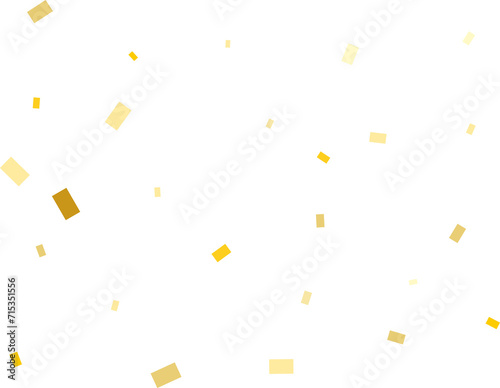 Magic Gold Rectangular Confetti