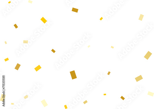 Magic Gold Rectangular Confetti