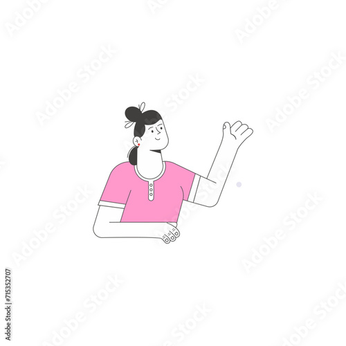 poses of activity people in pink clothes people