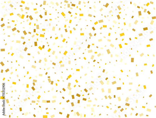 Gold Foil Rectangular Confetti