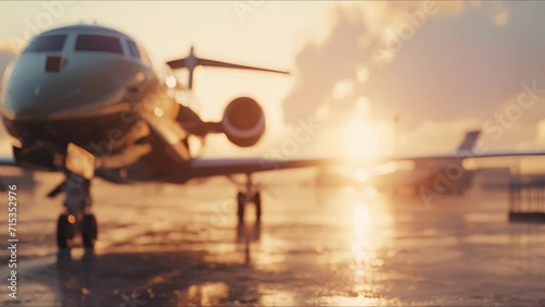 Above the glamour and excitement of the film world, a private jet serves as a peaceful haven for a filmmaker to thoroughly review and finetune their work in progress. photo