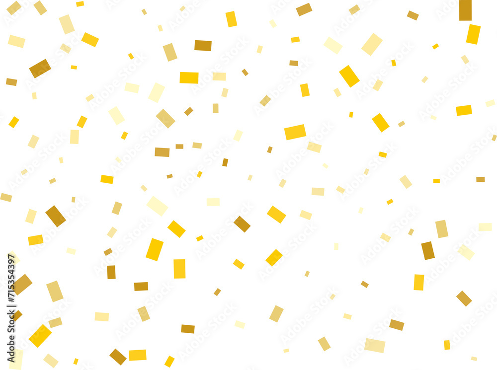 Gold Rectangular Confetti Gold Rectangular Confetti