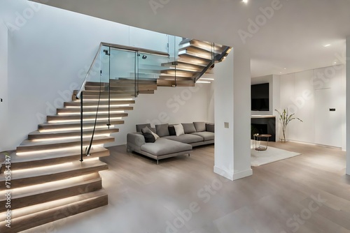 modern room with staircase © memoona