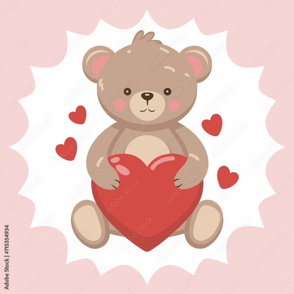 Teddy bear with heart