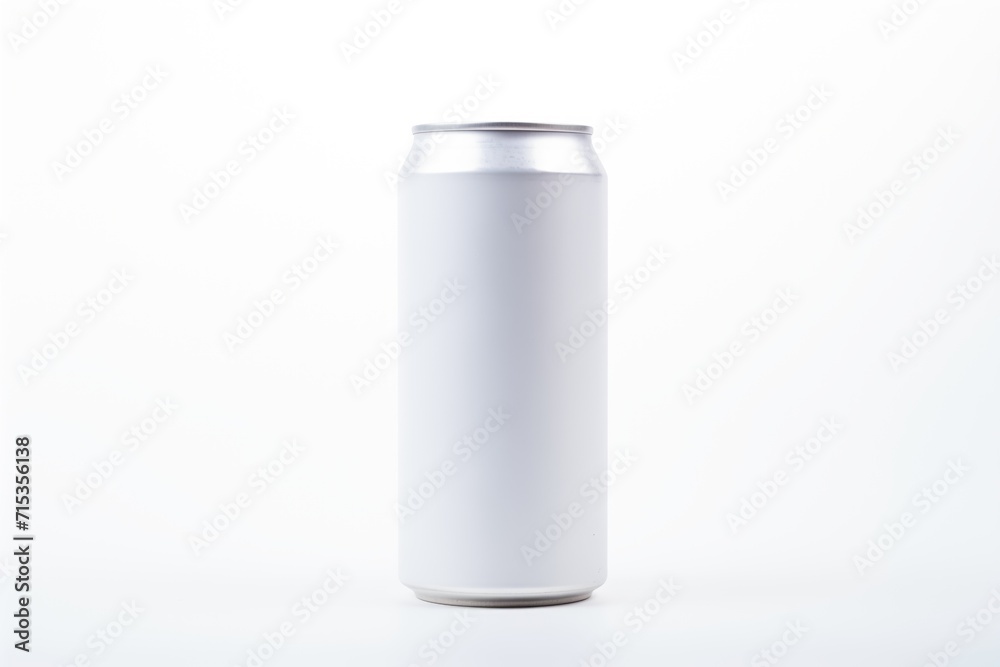 single aluminum can centered with white background single aluminum can centered with white background