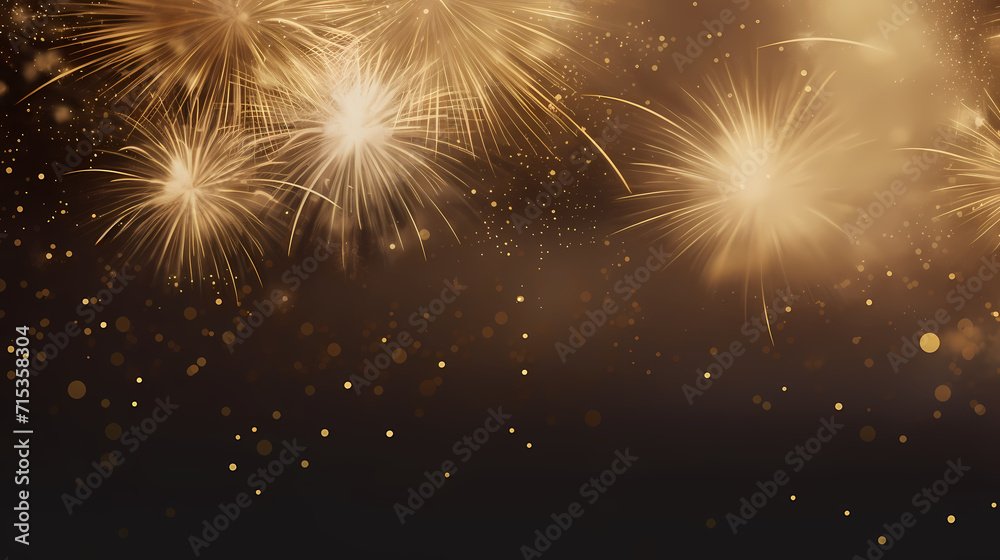Naklejka premium Fireworks background for celebration, holiday celebration concept